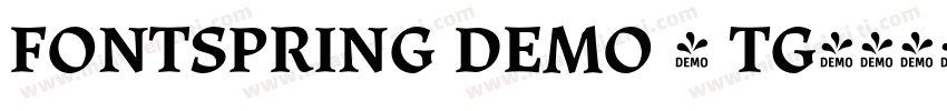 FONTSPRING DEMO - TG字体转换